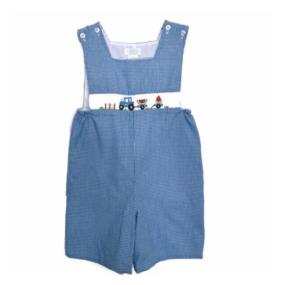 Collection Bebe Vive La Fete Other - Vintage Vive La Fete Boy’s Smocked Shortall size 3
